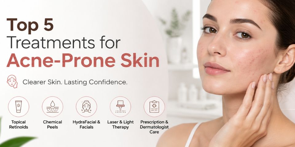Top 5 Treatments for Acne-Prone Skin